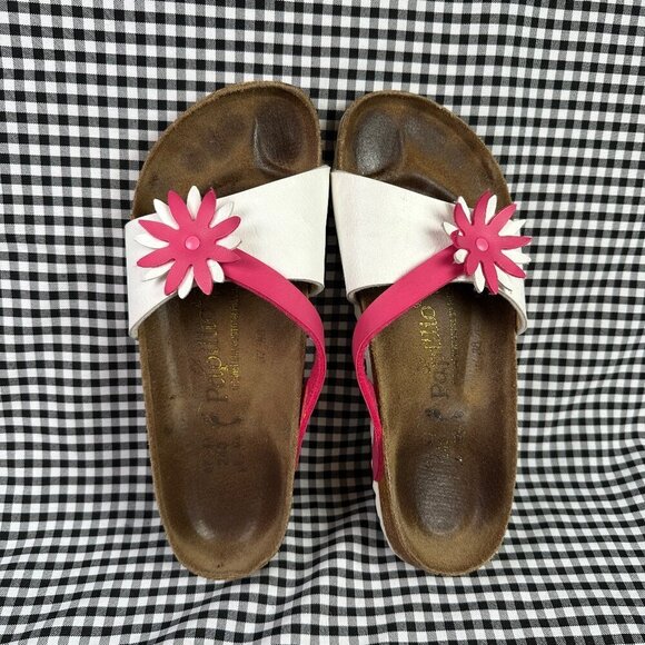 Papillio Shoes - Birkenstock Papillio Pink White Floral Sandal Shoe Women's EU 37 / US 6